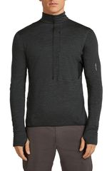 アイスブレーカー メンズ アウター パーカー・スウェット ハーフジップ フリース Icebreaker Tencel Merino 200 Realfleece Descender Quarter Z