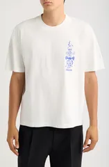 オールセインツ メンズ トップス Tシャツ コットン グラフィック AllSaints Ignis Graphic Organicotton TShirt CHALK WHITE ホワイト