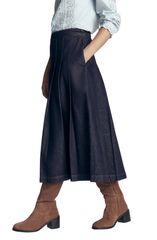 ボーデン レディース ボトムス デニムパンツ プリーツ ミディ スカート Boden Aya Pleatedenimidi Skirt INDIGO インディゴ