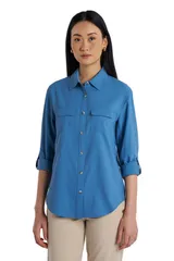 クーリバー レディース トップス シャツ Coolibar Womens Mylitta Travelong Sleeve Shirt UPF 50 Sun Protection Blue Dusk