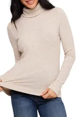 カレンケーン レディース トップス シャツ タートルネック リブ Karen Kane Ribbed Turtleneck Top OATMEAL オートミール