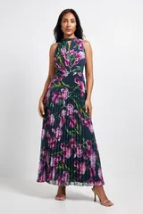 ウォリス レディース トップス ワンピース フラワー柄 プチ プリーツ プリント マキシ フラワー Wallis Petite Floral Print Pleated Maxi Dress Peti