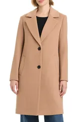 ヴィンスカムート レディース アウター ジャケット・ブルゾン コート Vince Camuto Boyfriend Longline Coat CAMEL キャメル