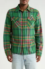 ビリオネアボーイズクラブ メンズ トップス シャツ コットン Billionaire Boys ClubB Moonshot Plaid Cotton ButtoinUp Shirt EDEN チェッ