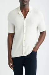 ボス メンズ アウター パーカー・スウェット カーディガン BOSS Lomaro Short Sleeve Cardigan OPEN WHITE ホワイト