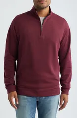 ピーター・ミラー メンズ アウター パーカー・スウェット ハーフジップ コットン Peter Millar Comfort Interlock Organicotton Blend Quarter Z