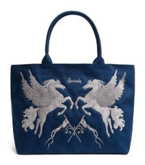 新品正規品 Harrods ハロッズ ゴールドビルディング トートバッグ 紺 S 新品正規品 Harrods ハロッズ ゴールドビルディング トートバッグ