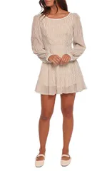ペタルアンドパップ レディース トップス ワンピース ミニ Petal Pup Kyra Long Sleeve MinidressTRIPE ストライプ