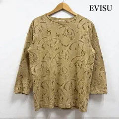 エヴィス タイガー プリント 総柄 七分袖 Tシャツ カットソー メンズ 38 ISItems【USED】【古着】【中古】50167179