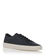 コモン・プロジェクツ メンズ シューズ スニーカー レザー Common Projects Mens Achilles Grain Leather Sneakers Navy ネイビー