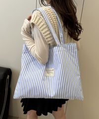 新品未開封】THE TOE ストライプトートバッグ - メルカリ