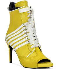 アザレア ワン レディース シューズ ブーツ・レインブーツ レース Azalea Wang Eleven Sport Lace Booties Mustard マスタード