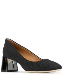 ドナルドプリネール レディース シューズ ヒール クレープ Donald Pliner Delite Crepe Square Toe Block Heel Pumps Black ブラック