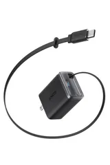 Anker Nano Charger (35W, 巻取り式 USB-Cケーブル) ブラック [ブラック]
