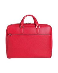 ヴァレクストラ メンズ バッグ ブリーフケース VALEXTRA Red レッド