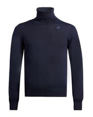 ケイウェイ メンズ アウター ニット・セータートルネック KWAY Midnight Blue ブルー