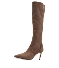 スチュアート ワイツマン レディース シューズ ブーツ・レインブーツ Stuart Weitzman Stuart Power Boots 75 Weathe red Taupe トープ