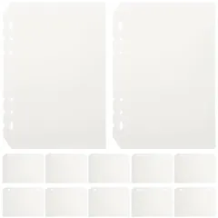【新品】 Kisangel A5 バインダー 6穴 仕切り PPシート 12枚セット 半透明 リフィル インデックス 下敷き