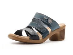 クラークス レディース シューズ ヒール Clarks Emily 2 Adella Navy Multi Leat ネイビー
