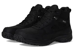 ダナム メンズ シューズ ブーツ・レインブーツ プラスサイズ Dunham Cloud Plus Mid II Waterproof Boots Black Leather ブラック