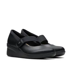 クラークス レディース シューズ ヒール Clarksuttyn May Black Leather ブラック