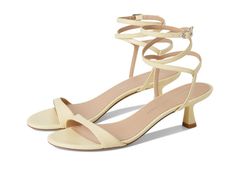 スチュアート ワイツマン レディース シューズ ヒール Stuart Weitzmanudist Wrap 50 Lemon Chiffon