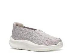 クラークス レディース シューズ スリッポン・ローファー Clarks Cloudsteppersolevana Weave SlipOn Pale Grey グレー