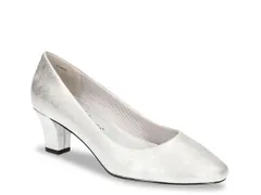 イージーストリート レディース シューズ パンプス Easy Street Ballari Pump Silver Metallic シルバー