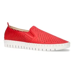 イージーストリート レディース シューズ サンダル スニーカー Easy Street Fresh WomenslipOn Sneakers Red レッド
