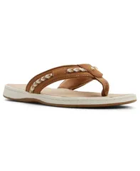 【送料無料】 スペリー レディース サンダル シューズ Womens Seafish Flip Flop Sandals Nubuck Tan