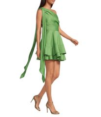 エリアット レディース トップス ワンピース ミニ ワンショルダー ノースリーブ ELLIATThalia Tencel Voile OneShoulder Bow Sleeveless Mini D