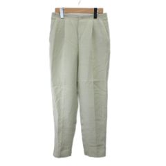 アーバンリサーチ URBAN RESEARCH スラックス テーパードパンツ タックパンツ 36 アイボリー フルレングス /RY ■GY70
