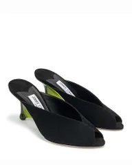 ジミーチュー レディース シューズ サンダル レース Jimmy Choo Womens Glace 80 Mules BlackClover ブラック