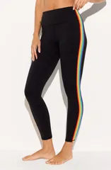 スピリチュアルギャングスタ レディース ボトムス カジュアルパンツ レギンス Spiritual Gangster Infinity 78 Leggings Black Rainbow ブラック