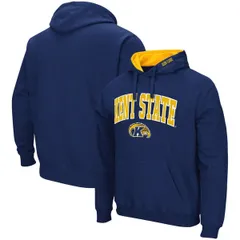 コロシアム メンズ アウター パーカー・スウェット ロゴ Mens Colosseum Navy Kent State Golden Flashes Arch and Logo Pullover Ho