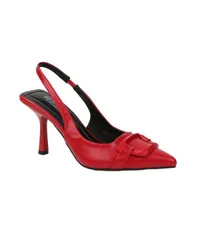 バーネス レディース シューズ パンプス BERNESS Womens Cindy Slingback Pumps with Tonal Buckle Detail Red レッド