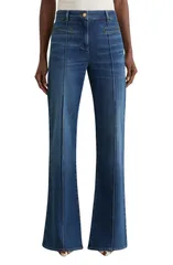 レイス レディース ボトムス デニムパンツ プチ ジーンズ Reiss Claude Flare Jeans Petite MID BLUE ブルー
