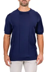 マセオ メンズ トップス シャツ クルーネック Maceoo Marthy Blue Crewneck BLUE ブルー