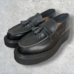 定価：129800円 COMME des GARCONS HOMME PLUS×GEORGE COX I/L LOAFER PP-K104 BLACK UK8 27cm 27.0cmコム デ ギャルソン オム プリュス ジョージコックス ローファー ブラック