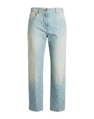 バルマン レディース ボトムス デニムパンツ ストレートレッグ BALMAIN Blue ブルー
