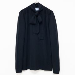 美品 sheller シェリエ プリーツミニドレス ドット柄 F ブラック DRESS