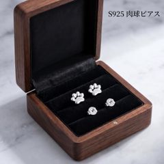 Silver925 肉球ピアス シルバー925 スタッドピアス 猫 犬モチーフ