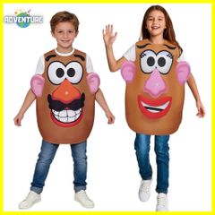 Kids Boys Girls Toy Story-style Mr. Potato Head and Mrs. Potato Head Costumes for Cosplay Kids Disney Halloween Costumes Cute
