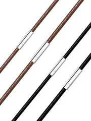 紐 ネックレス 45cm 幅3mm チェーン メンズ ワックスコード チョーカー アレルギー対応 耐水性 ブラウン アクセサリー