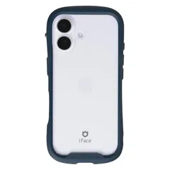 【新品】 【.co.jp 限定】iFace Reflection iPhone 17 ケース クリア 強化ガラス (ネイビー)【エコPKG】