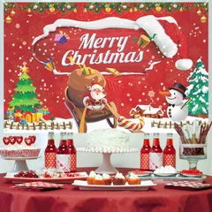 【期間限定】【数量限定】サンタ 185*110cm パーティー 飾り付け バナー Christmas Merry クリスマス飾り タ