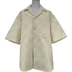 グッチ GUCCI GG総柄テリークロス半袖シャツジャケット 780169 アイボリー コットン メンズ その他アウター