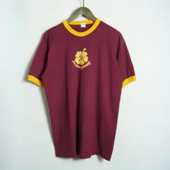 25SS Godard Haberdashery ゴダール ハバダッシェリー リンガー Tシャツ ALOHA 半袖 カットソー ボルドー 赤系 サイズS 3604Q★4
