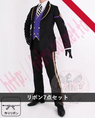 ツイステ　ポムフィオーレ寮　男子冬制服　コスプレ衣装【リボン7点セット（女性サイズ）】発送まで90日以内