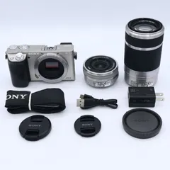 SONY ソニー ミラーレス一眼 α6000 ダブルズームレンズキット E PZ 16-50mm + E 55-210mm シルバー ILCE-6000Y S #260827_3185758
